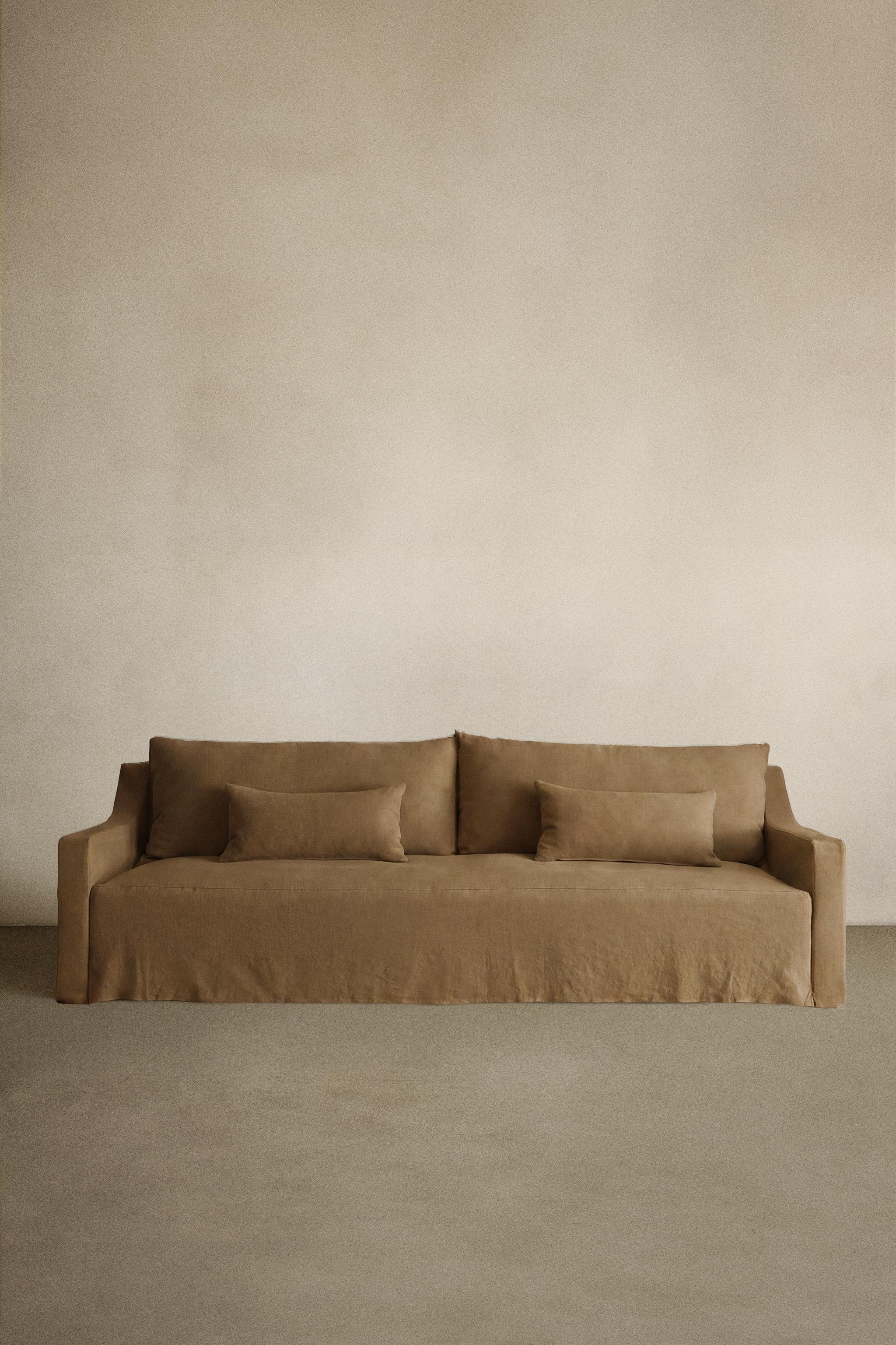 WASHED LINEN SLIPCOVER COUCH